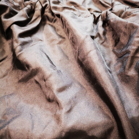 REEBOK Oversized Black Hooded Windbreaker Rain Jacket Grey Fleece Lining - Picture 9 of 9